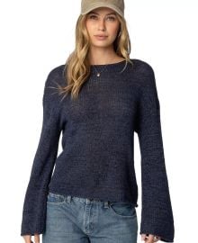 Women\'s Drop Shoulder Light Knit Sweater at Macys