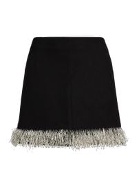 Women\'s Dua Beaded Fringe Mini Skirt - Black - at Saks Fifth Avenue