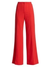 Women\'s Dylan High-Waisted Wide-Leg Pants - Bright Poppy - at Saks Fifth Avenue