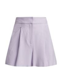 Women\'s Elbe Pleated Shorts - Soft Lilac - at Saks Fifth Avenue