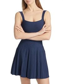 Women\'s Ellison Rib-Knit Minidress - Navy - at Saks Fifth Avenue