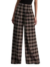 Women\'s Eloise Plaid Wide-Leg Pants - Black Multi - at Saks Fifth Avenue