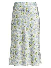 Women\'s Elowena Silk Skirt - Ivory Strawberry Moon - at Saks Fifth Avenue