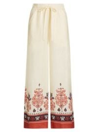 Women\'s Emmett Linen High-Rise Pants - Cream Spice - at Saks Fifth Avenue