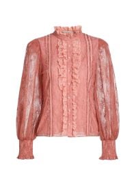 Women\'s Eugenia Lace Handkerchief Blouse - Bohemian Rose - at Saks Fifth Avenue