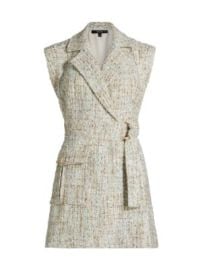 Women\'s Everly Safari Wrap Minidress - Ice Blue Multi - at Saks Fifth Avenue