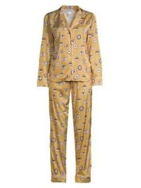 Women\'s Evil Eye Amara Evil Eye Pajama Set - Bronze Gold - at Saks Fifth Avenue