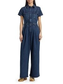 Women\'s Fit For Success Denim Jumpsuit - Indigo - at Saks Fifth Avenue