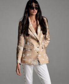 Women\'s Floral Embroidered Blazer at Macys