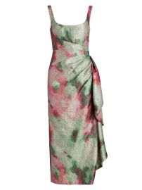 Women\'s Florence Floral Jacquard Dress - at Saks Fifth Avenue