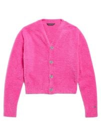 Women\'s Fluffy Cardigan - Pink - at Saks Fifth Avenue