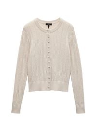 Women\'s Francesca Wool-Blend Cardigan - Oat Multi - at Saks Fifth Avenue