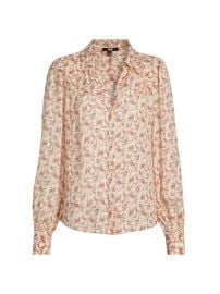 Women\'s Gardener Floral Silk Blouse - Cream Flagstone - at Saks Fifth Avenue