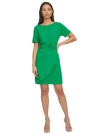 Women\'s Gathered-Sleeve Sheath Dress at Macys