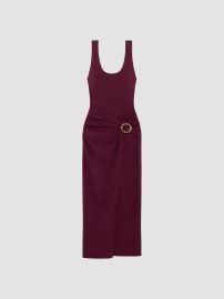 Women\'s Genne Draped Midi Dress - Fig - at Saks Fifth Avenue