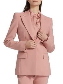 Women\'s Georgina Pebble Crepe Blazer - Black - at Saks Fifth Avenue