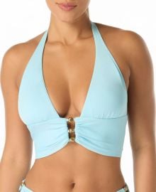Women\'s Halter Bikini Top and Shirred Waist Bikini Bottom at Macys