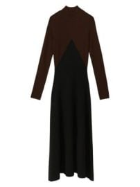 Women\'s Hope Colorblocked Midi-Dress - Chocolate - at Saks Fifth Avenue