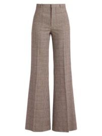 Women\'s Houndstooth Wool-Blend Tweed Wide-Leg Pants - at Saks Fifth Avenue
