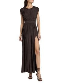 Women\'s Illuminate Column Dress - Chocolate - at Saks Fifth Avenue