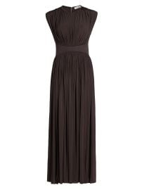 Women\\\'s Illuminate Column Dress - Chocolate - at Saks Fifth Avenue