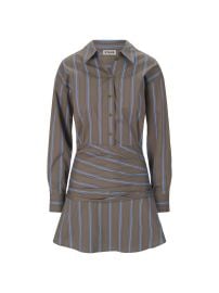 Women\'s Indya Striped Stretch-Cotton Mini-Shirtdress - Huntington Stripe - at Saks Fifth Avenue