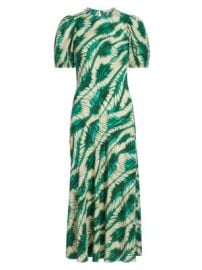 Women\'s Ines Printed Silk Dress - Acacia - at Saks Fifth Avenue