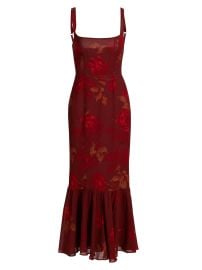 Women\'s Irisa Floral Flounce Cocktail Dress - Barcelona Border - at Saks Fifth Avenue