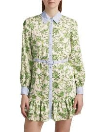Women\'s Ivy Paisley Tirza Shirtdress - Ivory Multi Blue Hydrangea - at Saks Fifth Avenue
