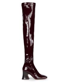 Women\'s Janis Tall Shaft Patent Leather Boots - Obscure Red - at Saks Fifth Avenue