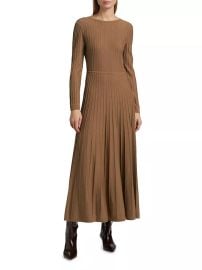 Women\'s Jazia Rib-Knit Midi-Dress - Caramel - at Saks Fifth Avenue