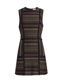 Women\'s Jeanette Tweed Midi-Dress - Navy Multi Tweed - at Saks Fifth Avenue