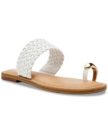 Women\'s Jemper Thong Woven Slip-On Flat Sandals at Macys