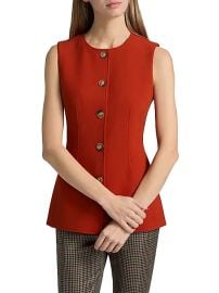 Women\'s Jessup Tailored Vest - Carnelian Red - at Saks Fifth Avenue