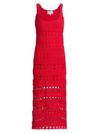 Women\'s Joan Knit Maxi Dress - Metallic Ivory Crochet - at Saks Fifth Avenue