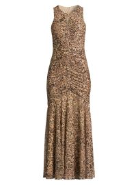 Women\'s Julia Leopard-Print Maxi Dress - Natural Leopard - at Saks Fifth Avenue