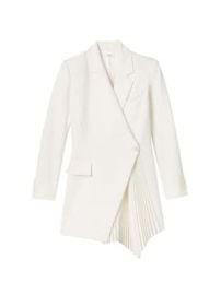 Women\'s Juliet Pleated Blazer Minidress - Daikon - at Saks Fifth Avenue