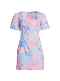Women\'s Kalinara Stretch-Cotton Skirted Romper - Multi Roar Of The Seas - at Saks Fifth Avenue