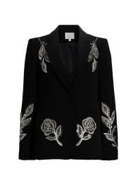 Women\'s Karlie Beaded Paisley Blazer - Black - at Saks Fifth Avenue