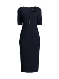 Women\'s Kerry Crêpe Sheath Dress - Pacific Blue - at Saks Fifth Avenue