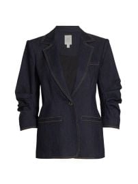 Women\'s Khloe Denim Blazer - Indigo - at Saks Fifth Avenue