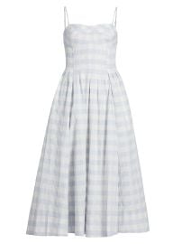 Women\'s Kittiya Gingham Midi-Dress - Periwinkle Sky Multi - at Saks Fifth Avenue