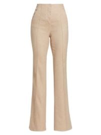 Women\'s Komi Flared Linen Pants - Sandalwood Melange - at Saks Fifth Avenue