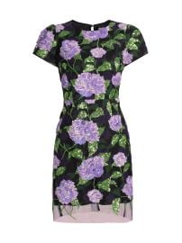 Women\'s Kyla Sequined Floral Minidress - Lilac Multi - at Saks Fifth Avenue