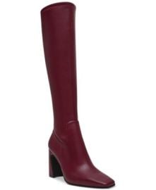 Women\'s Lamarca Wide-Calf Knee-High Block-Heel Stretch Dress Boots at Macys