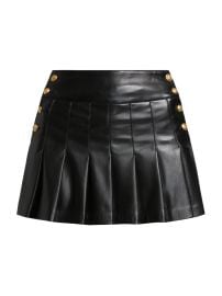 Women\'s Lanna Faux Leather Pleated Miniskirt - Black - at Saks Fifth Avenue