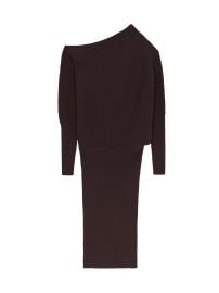 Women\'s Lara Rib-Knit Knee-Length Dress - Plum Purple - at Saks Fifth Avenue