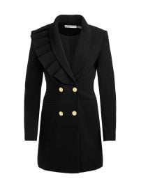 Women\'s Latoya Ruffled Blazer Minidress - Black - at Saks Fifth Avenue