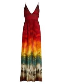 Women\'s Lauren Pleated Tie-Dye Maxi Dress - Crystal Tie Dye - at Saks Fifth Avenue