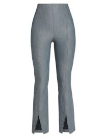 Women\'s Laurie High-Rise Stretch Flared Crop Jeans - Indigo - at Saks Fifth Avenue